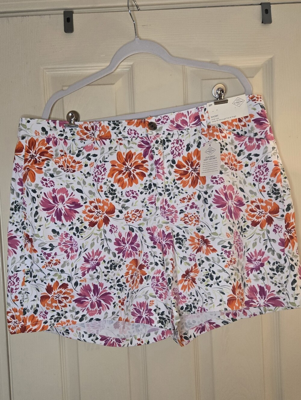 20T Floral Cotton Shorts